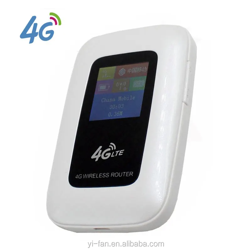 G4 3g 4g mini wifi battery portable router with color screen