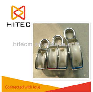 Mắt Xoay Cố Định Bánh Xe Đơn Hoặc Đôi Die Cast Kẽm Hợp Kim Nylon Ròng Rọc Khối Chinas - Product Image 3