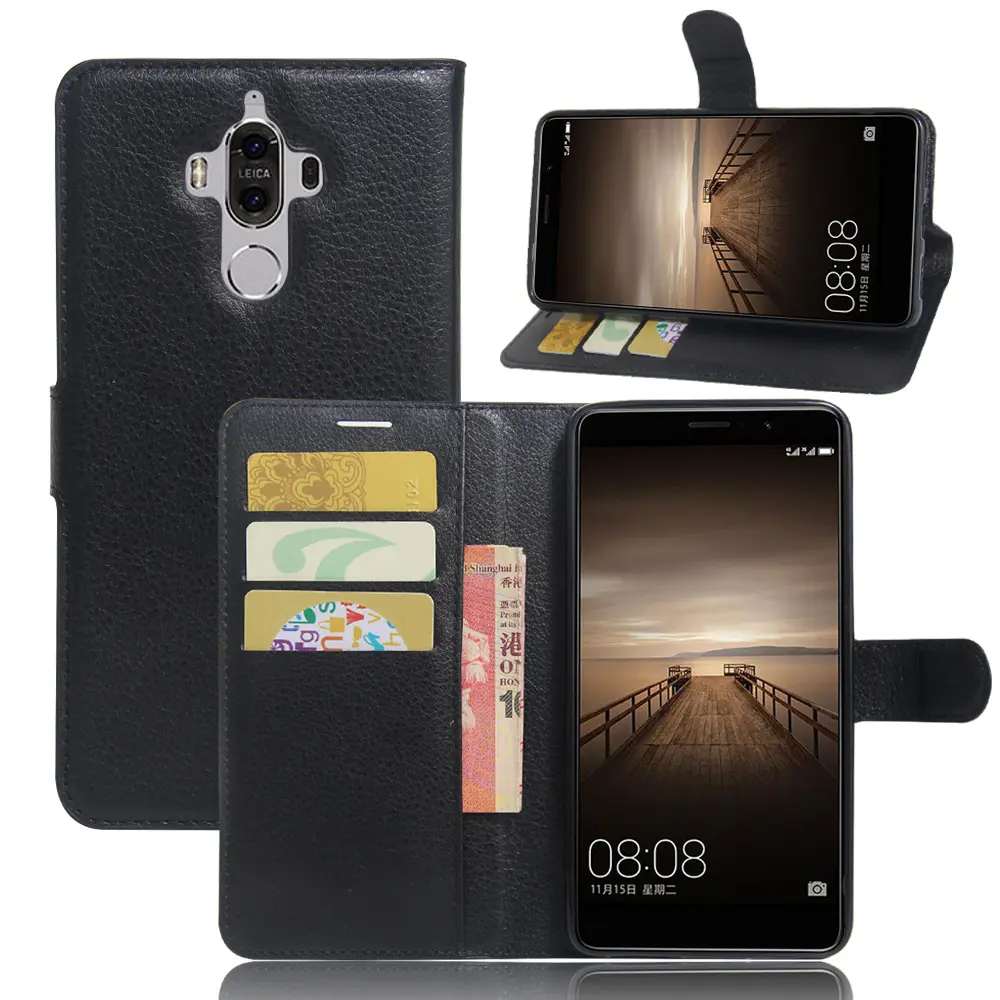 Für Huawei Mate 9 Hülle Brieftasche Silikon hülle Flip Leder Handy hülle Benutzer definiertes Logo Für Huawei Mate9 Hauwei Mate 9 Mobile Rückseite