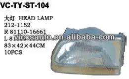 Kopf Lampe Für Toyota Starlet 84-87 Ep70 Ep75