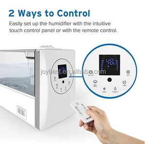 Humidificadores, Humidificador ultrasónico de niebla cálida y fría de 6L <span class=keywords><strong>para</strong></span> bebés de dormitorio con control remoto y monitor de humedad, vaporizador F - Product Image 3