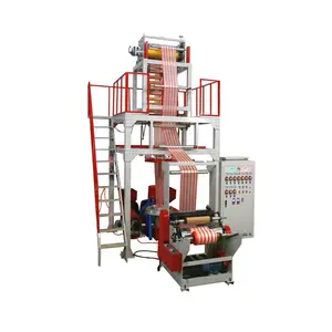 Two Colors PE Plastic Bags Film Blowing Extruder Machine