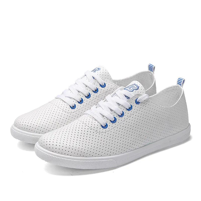 New School men women flats White Light Shoes