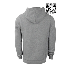 Sudadera con Capucha para Hombre, Gris, 100% Algodón, con Logotipo Bordado, Diseño de Corazón de Ángel, Estampado en Serigrafía, Ecológica, para Otoño - Product Image 5