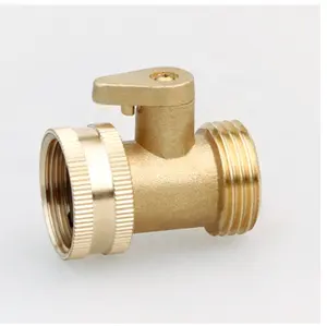 Brass hose connector mini garden color ball valve with brass handle