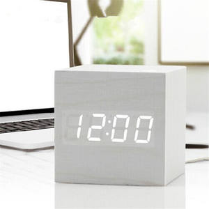 โปรโมชั่นแบบพกพาสแควร์โลโก้ที่กำหนดเองนำนาฬิกาไม้ - Product Image 3