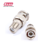 Adaptador de Conector BNC a F Hembra para Cable Coaxial de Seguridad