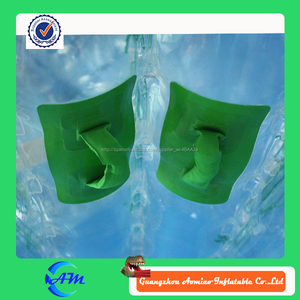 Color <span class=keywords><strong>transparente</strong></span> correa verde y mango verde 1.5 m fútbol burbuja humana, <span class=keywords><strong>bola</strong></span> burbuja <span class=keywords><strong>de</strong></span> <span class=keywords><strong>plástico</strong></span> <span class=keywords><strong>para</strong></span> adultos - Product Image 2