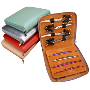 Ferramentas de Higiene para Animais de Estimação Fenice de Alta Qualidade, Ecológicas, 6 Cores, 2 Estilos de Tesouras, Bolsa de Ferramentas de Couro para Cães - Product Image 1