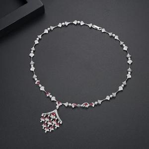 LUOTEEMI Elegant <strong>Long</strong> <strong>Necklace</strong> a AA Cubic Zirconia <strong>Women</strong> Jewelry Pendant <strong>Necklace</strong> Wedding Gift - Product Image 4