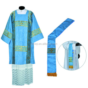 Estola de Diácono al por Mayor, Terciopelo Dorado, Jacquard, Dálmatica - Product Image 3