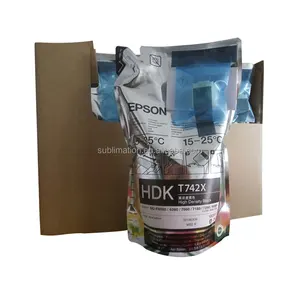 Encre à transfert de chaleur pour surcolor F6070/F7170, 5 paquets, compatibles avec les puces HDK, teinture par sublimation