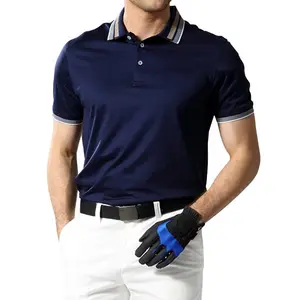 High Quality Premium Short Sleeve Wholesale Garments Mercerized 100% Cotton Polo T-shirt For Men