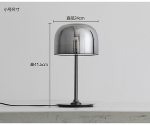 Italie <span class=keywords><strong>design</strong></span> l'équateur lampe de table de <span class=keywords><strong>chambre</strong></span> à coucher d'hôtel <span class=keywords><strong>liseuse</strong></span> LED abat-jour en verre table de chevet lumière - Product Image 3