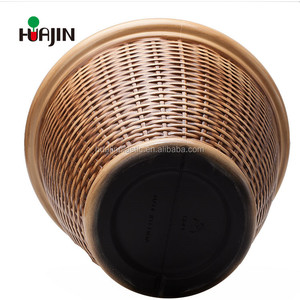Professionnel Usine <span class=keywords><strong>Pas</strong></span> <span class=keywords><strong>Cher</strong></span> Balcon artificielle <span class=keywords><strong>en</strong></span> <span class=keywords><strong>plastique</strong></span> Rotin grande fleur pots - Product Image 4