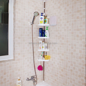 Étagère murale télescopique en <span class=keywords><strong>acier</strong></span> inoxydable, 4 niveaux, moderne, de douche d'angle, pour la salle de bain - Product Image 2