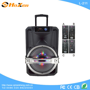 Hoxen caliente-venta de gran potencia <span class=keywords><strong>dj</strong></span> altavoz bluetooth, caja de altavoz de plástico, PA altavoz de plástico L-211 - Product Image 1