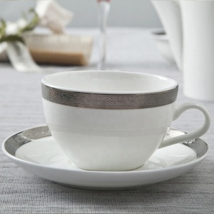 Luxury European Style Tourist Resort Wedding Sliver Decal Fine <strong>Bone</strong> <strong>China</strong> <strong>Dinner</strong> <strong>Set</strong> - Product Image 3