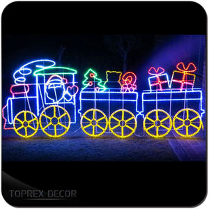 <span class=keywords><strong>Toprex</strong></span> Vente Chaude Lumières LED Extérieures IP65 pour Jardin, Lumières Décoratives de Train, Traîneau, Décoration de Cour de Train Impressionnante, Lumières de Noël LED - Product Image 3