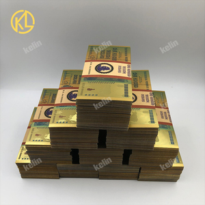 1000pcs filigrana Zimbabwe Un Centinaio di Miliardi di Dollari di Banconote In Oro Con 10 zimbabwe barra di oro e scatola di Legno da fedex - Product Image 6