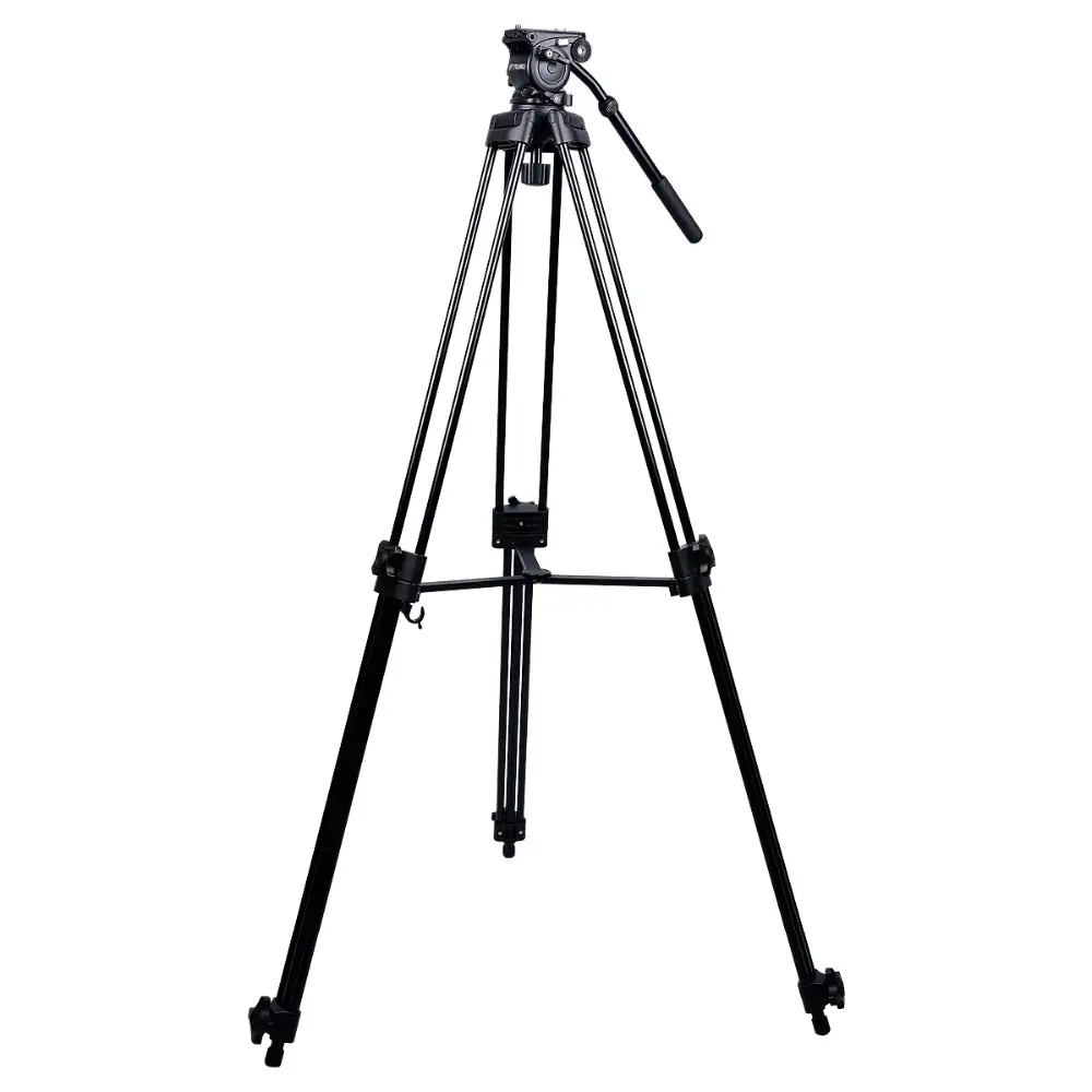 JingYing profesyonel en iyi sıvı kafa 1.8m alüminyum alaşım esnek kamera standı tripod video kamera için