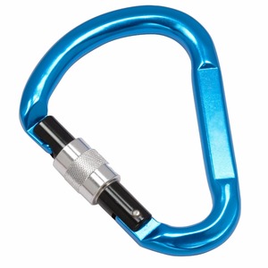 Mosqueton en alliage d'aluminium avec verrouillage à torsion et grande ouverture, finition anodisée, résistance à la rupture de 22 kN pour l'alpinisme - Product Image 4