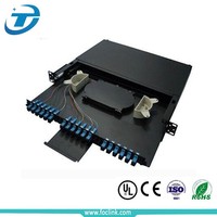 FTTH 1U 2U sc pc apc odf 12 24 36 48 96 ports panneau de brassage fibre optique