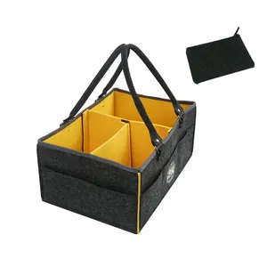Large Baby <strong>Diaper</strong> Caddy Nursery Storage <strong>Bin</strong> and Car Organizer for <strong>Diapers</strong> and Baby Wipes - Product Image 1