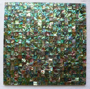 Seamless Splicing Abalone shell 3D Wall Mosaic Tile, Mother Of Pearl Shell Mosaic Tile