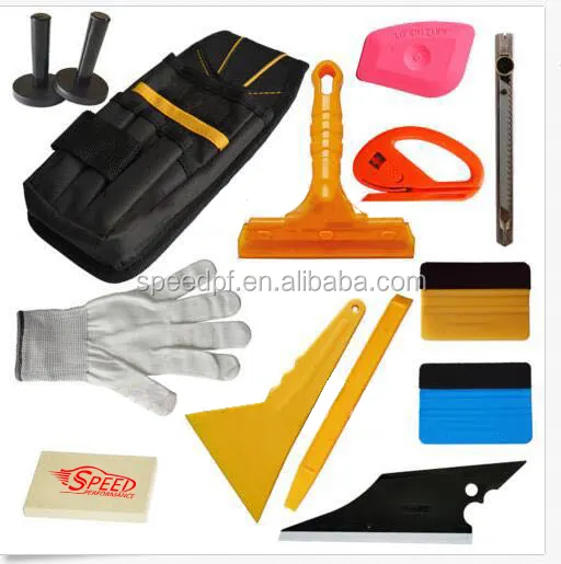 plastic squeegee suede Car wrap vinyl tool set for car film install