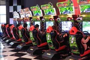 Xu hoạt động Nửa Đêm 3dx xe mô phỏng xe đua trò chơi Arcade máy để bán - Product Image 6