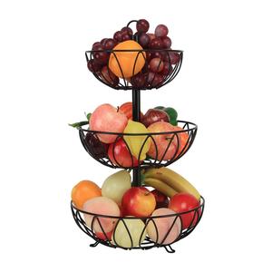 3-Tier fruit stand Countertop Fruit Basket Stand Vegetable Bread Basket Holder