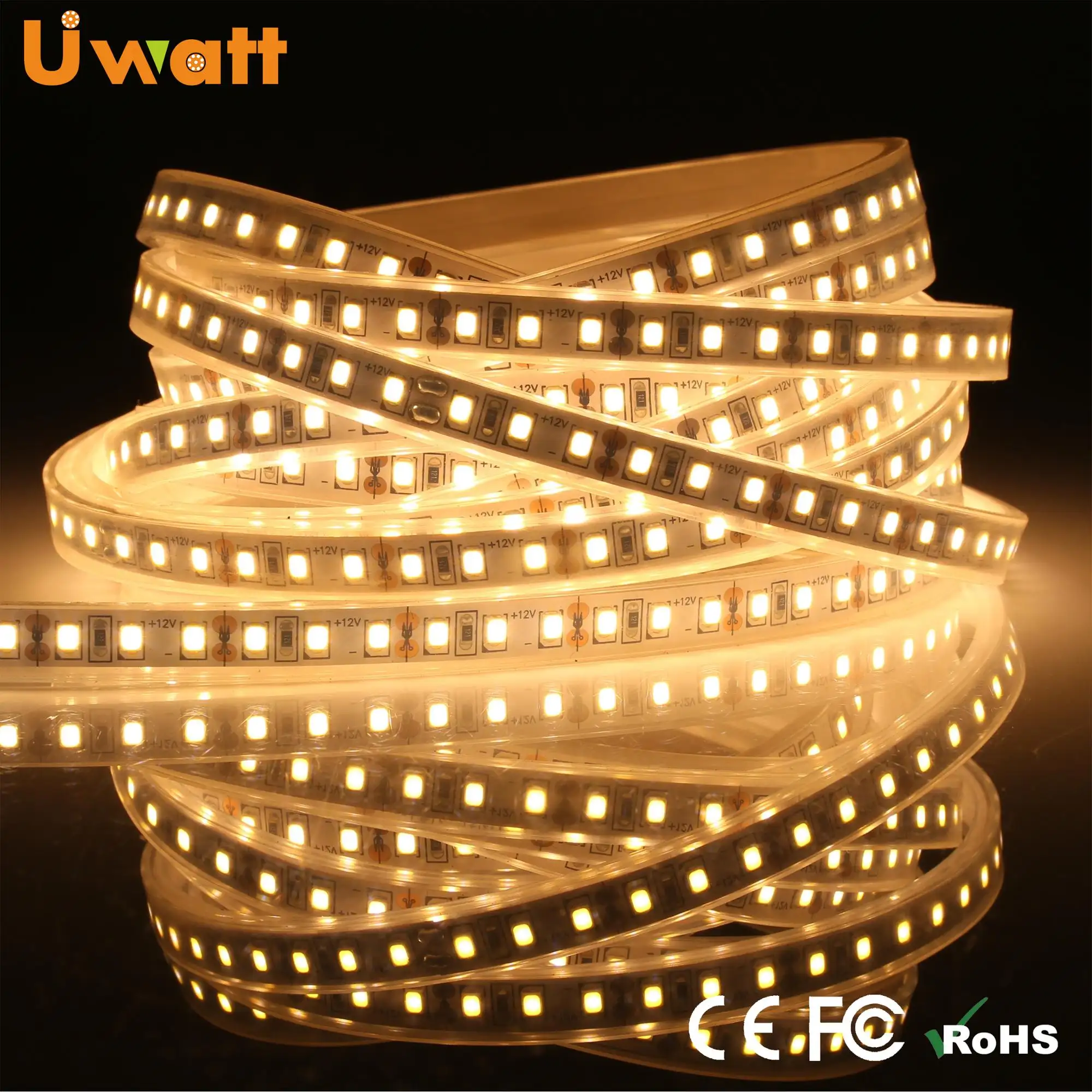 Warm White Cold White Striscia DC12V 120 LEDs/m 2835 IP65 Flexible LED Stripe With Outdoor