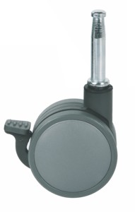 Castor Möbelrollen CASTER Schwenkbare Möbelrollen, JW-Serie Möbelrollen mit Doppelrad PP/Nylon Schwarz, Weiß Modern - Product Image 4