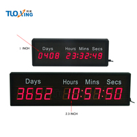 Horloge de compte à rebours de 10 000 jours, minuterie numérique LED pour montage mural