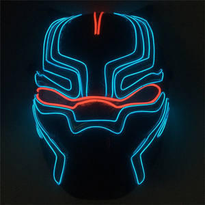 Máscara <span class=keywords><strong>de</strong></span> Disfraz <span class=keywords><strong>de</strong></span> Batalla <span class=keywords><strong>de</strong></span> <span class=keywords><strong>Pantera</strong></span> <span class=keywords><strong>Negra</strong></span> <span class=keywords><strong>de</strong></span> Marvel con Luces LED - Product Image 3