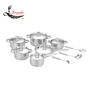 410 set da cucina pentole e padelle in acciaio inox con 3PCS strumenti di cottura