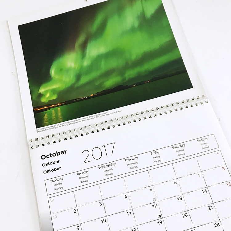 Подвесной Настенный календарь на заказ с отрывом бумаги 2018 2019