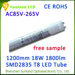 Bóng đèn tiết kiệm tinh khiết trắng chứng nhận CE ROHS AC85-265V 18 wát bạn ống đèn led t8 www com
