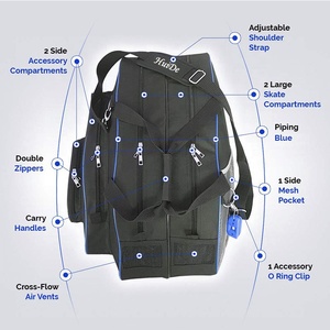 Patinaje sobre <span class=keywords><strong>hielo</strong></span> Inline Ski Snowboard Boot Sports Premium Bag Skate Bag para equipos deportivos - Product Image 5