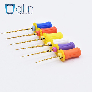Hete Verkoop Titanium Schroef Niti Goud Roterende Vijl China Tandheelkundige Levering <span class=keywords><strong>Endo</strong></span> Bestand Doos Tandheelkundige Boor Accessoire SX-F3 #25Mm - Product Image 1