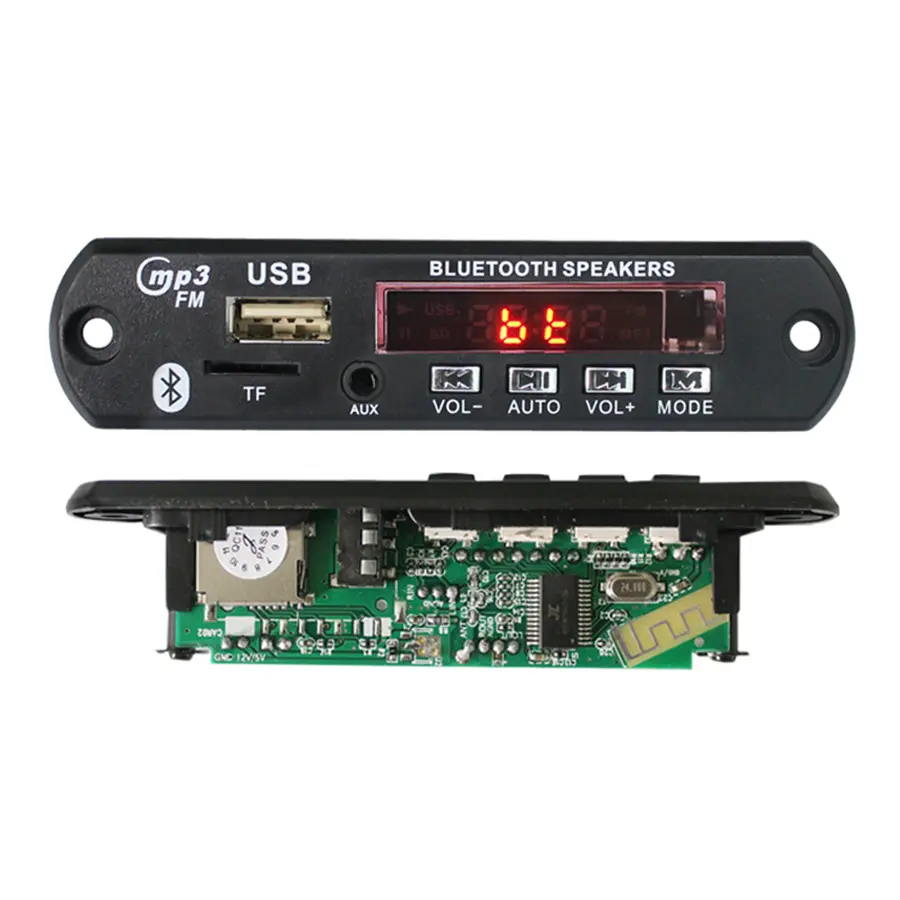 Wireless Mp3 Decoding Board Bt Audio Module Usb TF Radio WAV AAC APE WMA Aux External Signal Source Interference Board