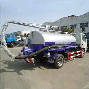 Baño de aguas residuales de transporte 3000l 4000 litros 5m3 nuevo fecal camión de succión
