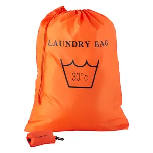 Home Large nylon drawstring bag laundry