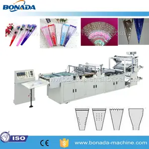 2015 New China hot sale Good Supplier High Speed Automatic Fully automatic PE BOPP plastic flower bag making machine
