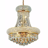 Lustre en cristal et or à 8 lumières de style royal à vendre, luminaire de décoration intérieure - 71006