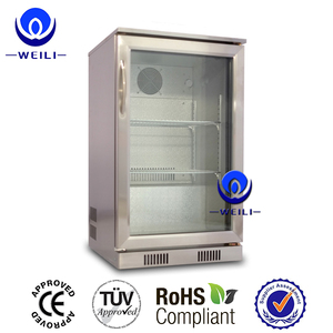 Vente en gros vitrine commerciale en acier inoxydable affichage bière réfrigérateur 118L porte en verre boissons réfrigérateur red bull - Product Image 6