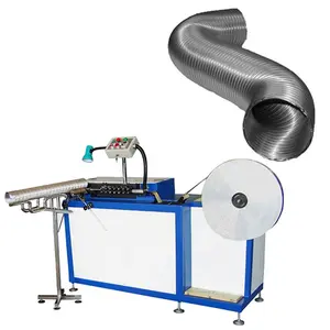 Semi-rigid Aluminum Stainless Steel Flexible Duct Machine for Flue Pipe Forming Liner Chimney