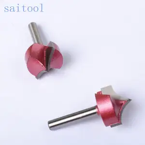 Saitool-Molino de extremo de carburo sólido 3D para fresadora de madera y brocas de enrutador cnc