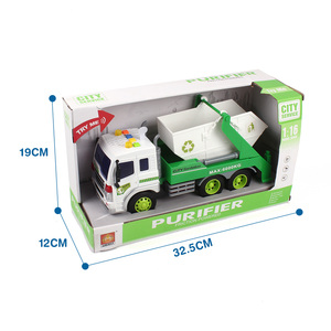 Nouveau <span class=keywords><strong>camion</strong></span> <span class=keywords><strong>jouet</strong></span> à ordures de <span class=keywords><strong>recyclage</strong></span> alimenté par friction pour enfants en plastique avec lumière et musique - Product Image 6